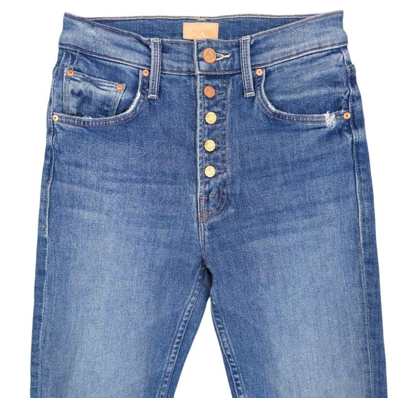 Mother The Pixie Tomcat Crop Jean in Not Cut & Pasted - Picture 5 of 13